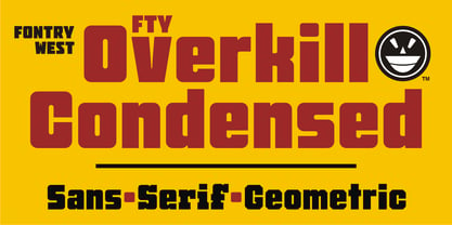 FTY Overkill Condensed Font Poster 1