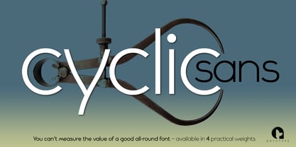 Cyclic Sans Police Poster 1