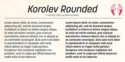 Korolev Rounded Fuente Póster 11