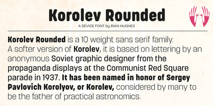 Korolev Rounded Fuente Póster 10