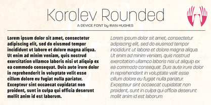 Korolev Rounded Fuente Póster 9