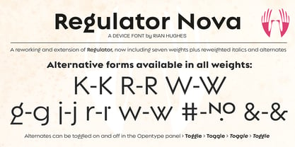 Regulator Nova Font Poster 8