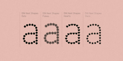 DIN Next Shapes Font Poster 3