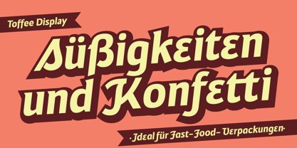 Toffee Display Font Poster 2