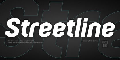 Streetline Font Poster 3