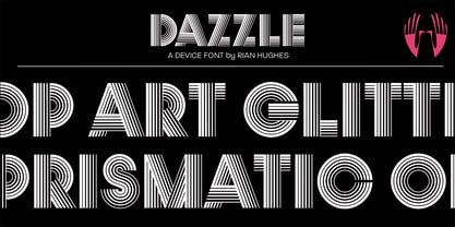 Dazzle Font Poster 1