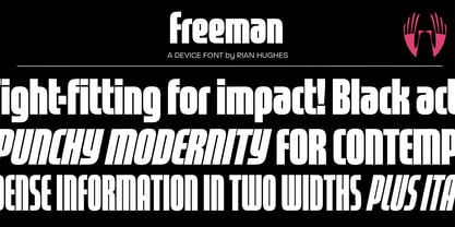 Freeman Font Poster 1