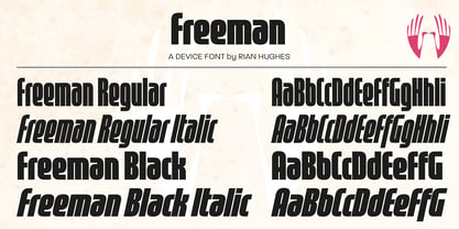 Freeman Font Poster 4