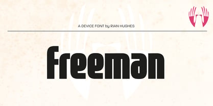 Freeman Font Poster 2