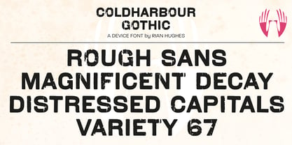 Coldharbour Gothic Police Affiche 3
