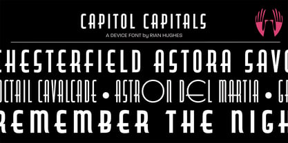 Capitol Capitals Font Poster 1