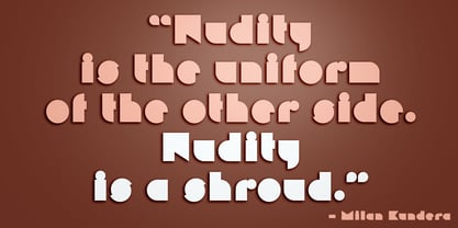 Nudity PB Font Poster 4