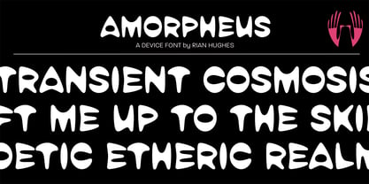 Amorpheus Font Poster 1