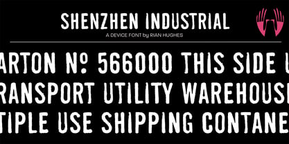 Shenzhen Industrial Font Poster 1