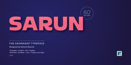Sarun Pro Font Poster 1