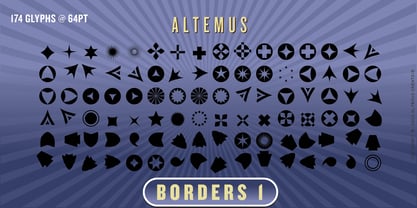 Altemus Borders Font Poster 2