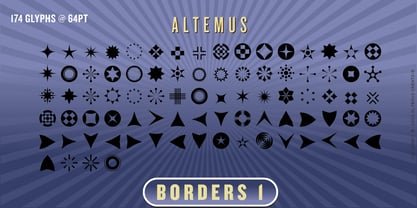 Altemus Borders Font Poster 3