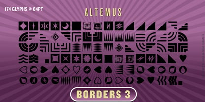 Altemus Borders Font Poster 8