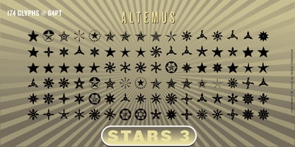 Altemus Stars Font Poster 6