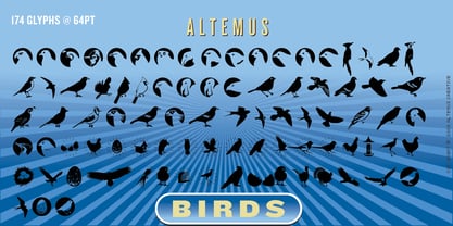 Altemus Birds Fuente Póster 1