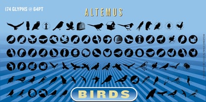 Altemus Birds Font Poster 2