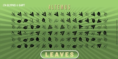 Altemus Leaves Font Poster 1