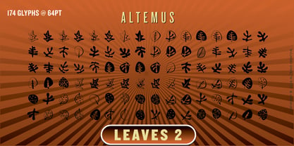 Altemus Leaves Font Poster 4