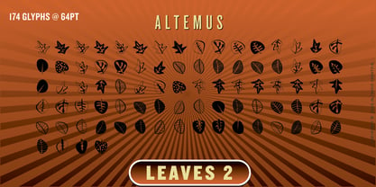 Altemus Leaves Font Poster 5