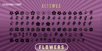 Altemus Flowers Font Poster 1