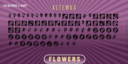 Altemus Flowers Font Poster 2