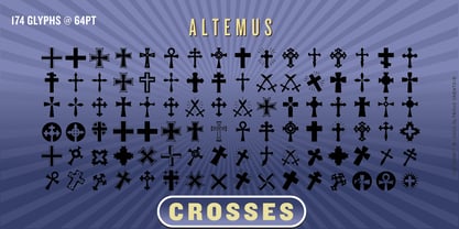 Altemus Crosses Font Poster 1