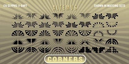 Altemus Corners Font Poster 1