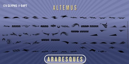 Altemus Arabesques Font Poster 1