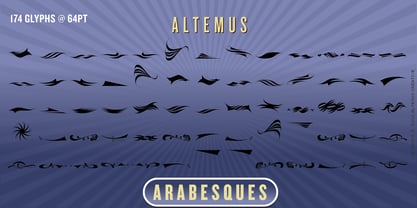 Altemus Arabesques Font Poster 2