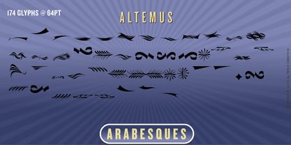 Altemus Arabesques Font Poster 3