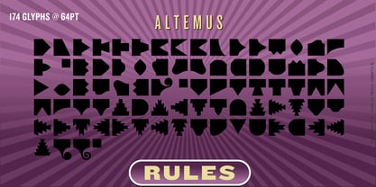 Altemus Rules Font Poster 2