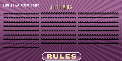 Altemus Rules Font Poster 4