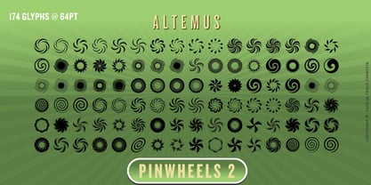 Altemus Pinwheels Fuente Póster 4