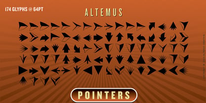 Altemus Pointers Font Poster 2