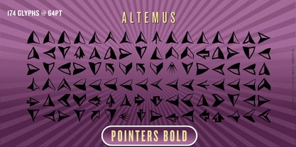 Altemus Pointers Font Poster 3