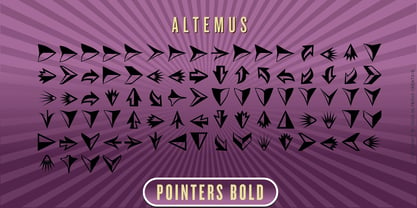 Altemus Pointers Font Poster 4