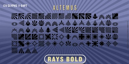 Altemus Rays Font Poster 4