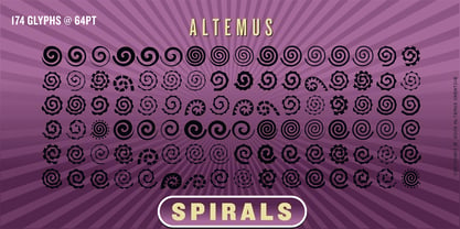 Altemus Spirals Fuente Póster 1
