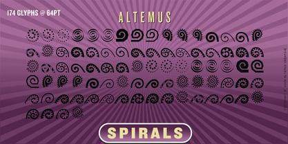 Altemus Spirals Fuente Póster 2