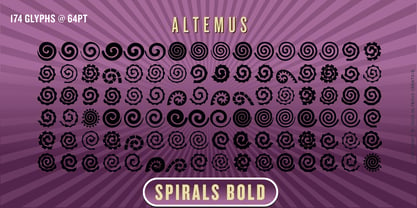 Altemus Spirals Fuente Póster 3
