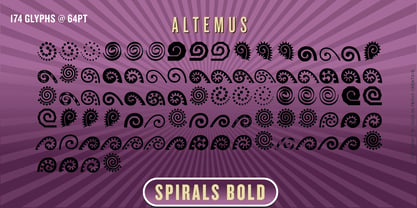 Altemus Spirals Fuente Póster 4