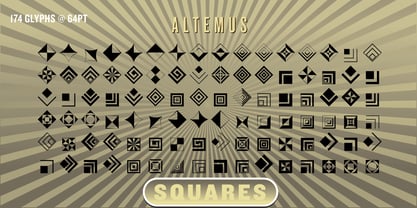 Altemus Squares Font Poster 1