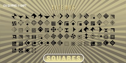 Altemus Squares Font Poster 2