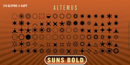 Altemus Suns Font Poster 3