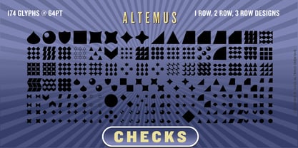 Altemus Checks Font Poster 1